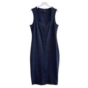 Long Tall Sally Button Front Bodycon Midi Dress